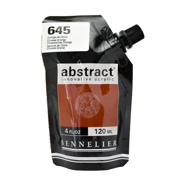 Acrílico Abstract Sennelier 645 Naranja de China Pouch 120 ml