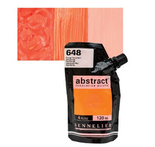 Cargar imagen en el visor de la galería, Acrílico Abstract Sennelier 648 Anaranjado Fluo Pouch 120 ml
