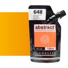 Cargar imagen en el visor de la galería, Acrílico Abstract Sennelier 648 Anaranjado Fluo Pouch 120 ml
