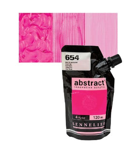 Acrílico Abstract Sennelier 654 Rosa Fluo Pouch 120 ml