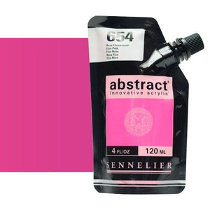Acrílico Abstract Sennelier 654 Rosa Fluo Pouch 120 ml
