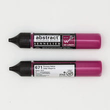 Cargar imagen en el visor de la galería, Acrílico Abstract  3D Liners Sennelier 671 Magenta Oscuro 27 ml
