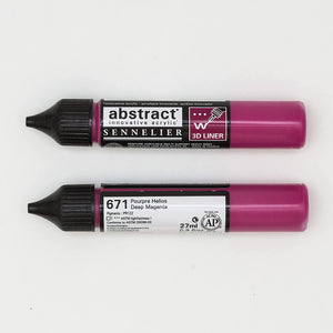 Acrílico Abstract  3D Liners Sennelier 671 Magenta Oscuro 27 ml