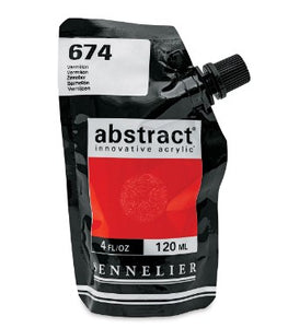 Acrílico Abstract Sennelier 674 Bermellón Pouch 120 ml