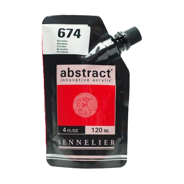 Acrílico Abstract Sennelier 613 Rojo cadmio claro imitación Pouch 120 ml