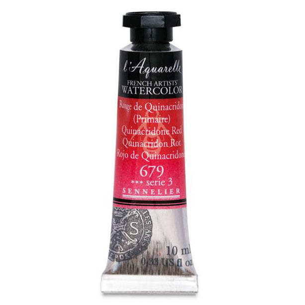 Acuarela L'Aquarelle Sennelier 10 ml 679 Rojo de Quinacridone S3