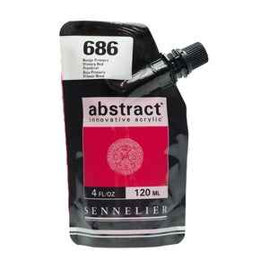 Acrílico Abstract Sennelier 686 Rojo primario Pouch 120 ml