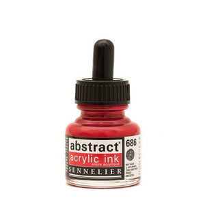 Tinta Acrílica Abstract Sennelier 686 Rojo Primario 30 ml