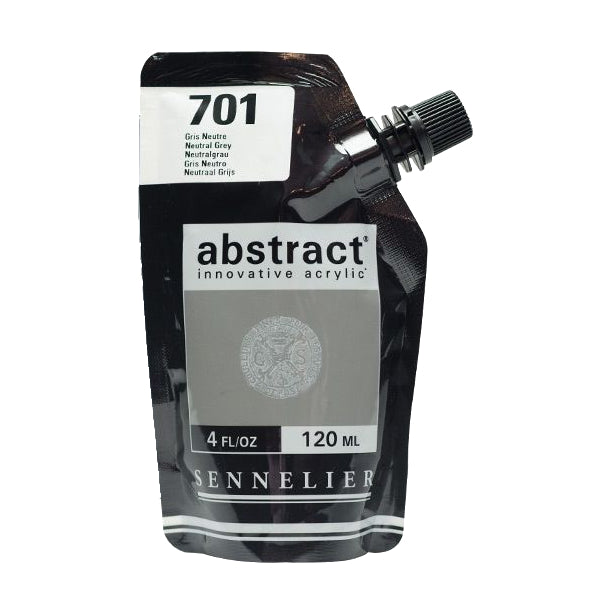 Acrílico Abstract Sennelier 701 Gris Neutro Pouch 120 ml