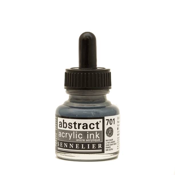 Tinta Acrílica Abstract Sennelier 701 Gris Neutro 30 ml