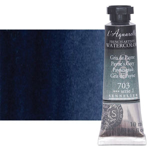 Acuarela L'Aquarelle Sennelier 10 ml 703 Gris de Payne S1