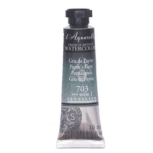 Acuarela L'Aquarelle Sennelier 10 ml 703 Gris de Payne S1