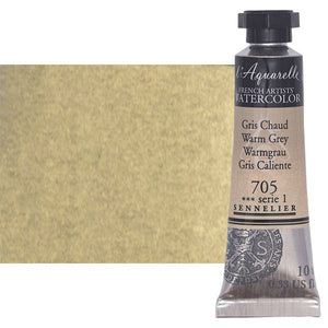 Acuarela L'Aquarelle Sennelier 10 ml 705 Gris Calido