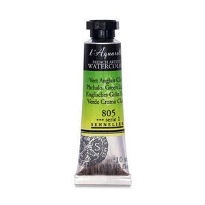 Acuarela L'Aquarelle Sennelier 10 ml 805 Verde Cromo Claro S1
