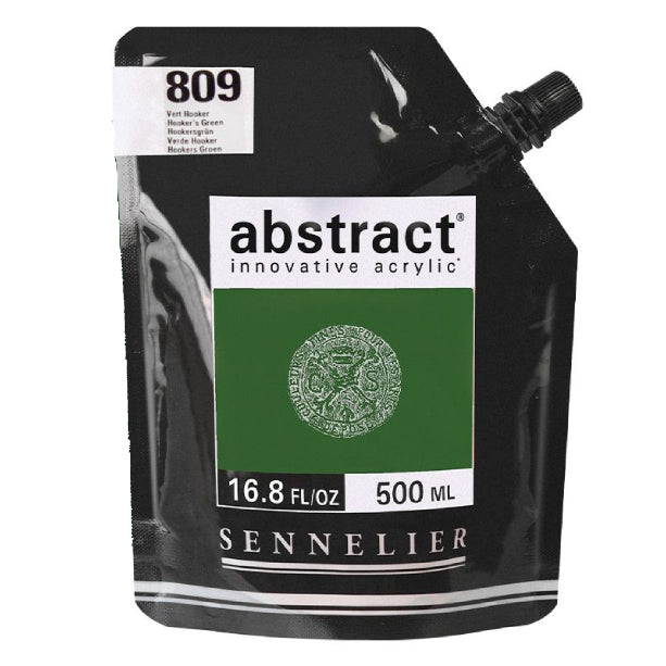 Acrílico Abstract Sennelier 809 Verde Hooker Pouch 500 ml