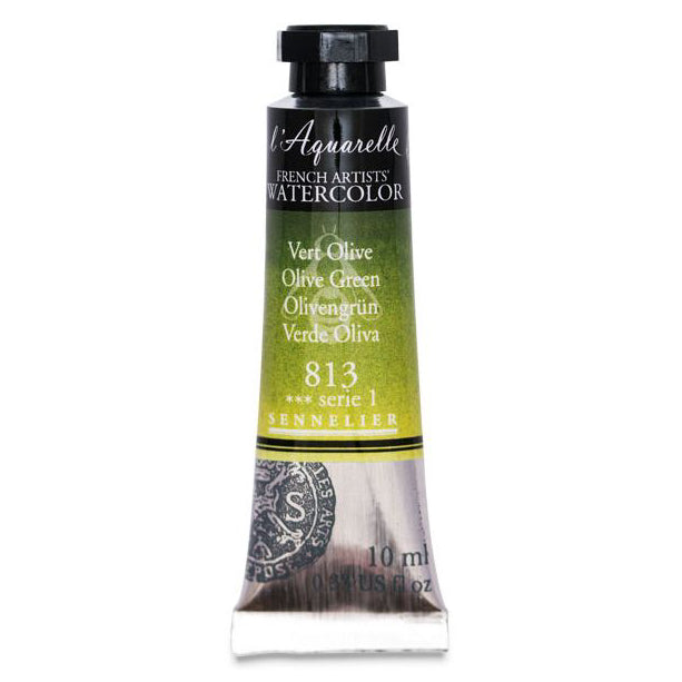 Acuarela L'Aquarelle Sennelier 10 ml 813 Verde Oliva