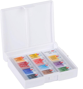 Acuarelas Estuche Plástico White Nights 12 Pastillas EDICIÓN IWS