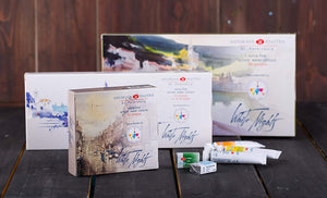 Acuarelas Estuche Plástico White Nights 12 Pastillas EDICIÓN IWS