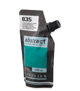 Acrílico Abstract Sennelier 835 Verde Cobalto oscuro imitación Pouch 120 ml