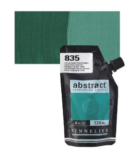 Acrílico Abstract Sennelier 835 Verde Cobalto oscuro imitación Pouch 120 ml