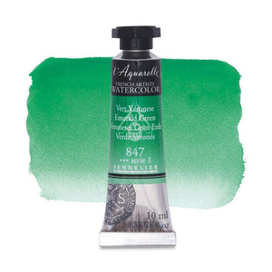 Acuarela L'Aquarelle Sennelier 10 ml 847 Verde Veronés S1
