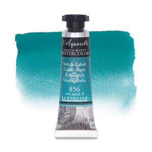 Acuarela L'Aquarelle Sennelier 10 ml 856 Verde Cobalto
