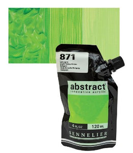 Acrílico Abstract Sennelier 871 Verde Amarillo Pouch 120 ml