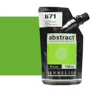 Acrílico Abstract Sennelier 871 Verde Amarillo Pouch 120 ml