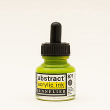 Cargar imagen en el visor de la galería, Tinta Acrílica Abstract Sennelier 871 Verde Amarillo 30 ml
