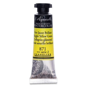 Acuarela L'Aquarelle Sennelier 10 ml 871 Verde amarillo brillante S2