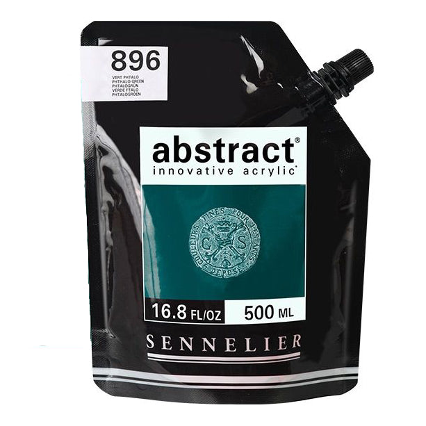 Acrílico Abstract Sennelier 896 Verde Ftalo Pouch 500 ml