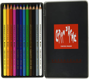 Lápices de color acuarelables Supracolor Soft Caran D'ache 12 piezas