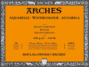 Block de Papel Arches Grano Grueso 300 grs/m²  (12 in x 16 in)