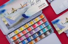 Cargar imagen en el visor de la galería, Acuarelas Estuche Metálico White Nights 35 Pastillas
