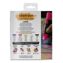 Cargar imagen en el visor de la galería, Acrílico Abstract  Set Discovery 3D Liners Sennelier (5 tubos 27 ml)
