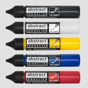 Acrílico Abstract  Set Discovery 3D Liners Sennelier (5 tubos 27 ml)