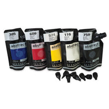 Cargar imagen en el visor de la galería, Acrílico Abstract Sennelier Set Primary (5 pouch 120 ml) &amp; 8 boquillas Sennelier
