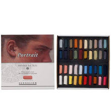 Cargar imagen en el visor de la galería, Caja Pasteles Extra suaves à l&#39;écu &quot;Retrato&quot; 40 colores Sennelier 1/2 barras
