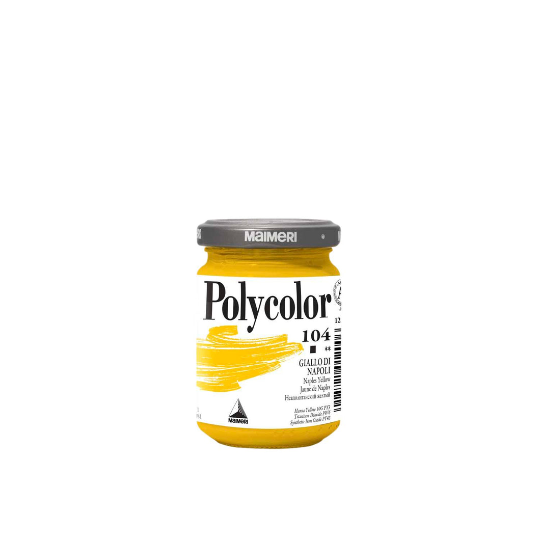 Acrílico Polycolor 140 ml Amarillo Nápoles 104