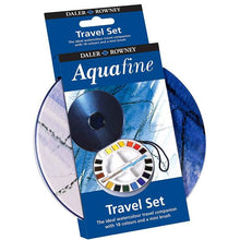 Cargar imagen en el visor de la galería, Acuarelas Estuche de Viaje Circular Aquafine 18 Medias Pastillas
