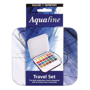Acuarelas Estuche de Viaje Aquafine 24 Medias Pastillas