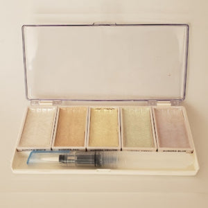 Acuarelas Estuche Aurora Premium 5 Pastillas Obertöne Iridiscente