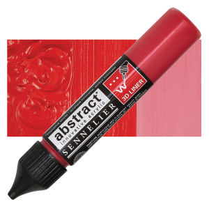 Acrílico Abstract  3D Liners Sennelier 613 Rojo cadmio claro imitacion 27 ml