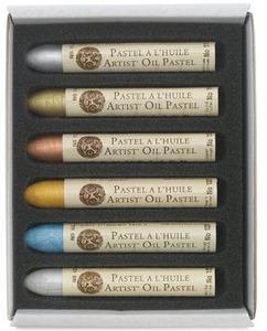 Caja Pasteles al óleo à L'huile "Iridescentes" 6 colores Sennelier
