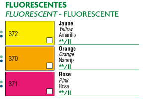 Acrílico Pébéo 100 ml 370 / Naranja Fluorescente
