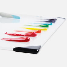 Cargar imagen en el visor de la galería, Paleta POSH® de Mesa de vidrio templado Blanco 12 x 16 in (30.5 x 40.6 cms)
