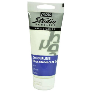 Gel Fosforescente Auxiliar Acrílico Pébéo 100 ml Incoloro