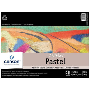 Block Mi-Teintes Pastel Canson 12 x 16 in (30.5 x 40.6 cm) 160 gr Colores Surtidos