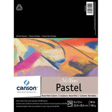 Cargar imagen en el visor de la galería, Block Mi-Teintes Pastel Canson 9 x 12 in (22.9 x 30.5 cm) 160 gr Colores Surtidos
