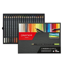 Cargar imagen en el visor de la galería, Lápices de color acuarelable Museum Paisaje Caran D&#39;ache 20 piezas
